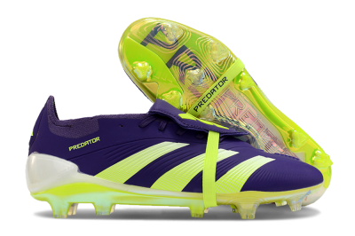 Unisex Adidas Predator Elite Foldover Tongue FG Football Boots - Blue/Yellow/White