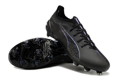 Men's Puma Ultra 5 Ultimate FG Football Boots - Black/Silver/Blue