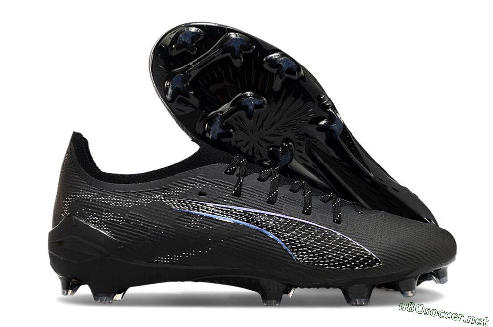 Men's Puma Ultra 5 Ultimate FG Football Boots - Black/Silver/Blue 2