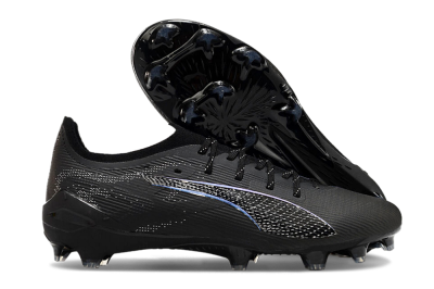 Men's Puma Ultra 5 Ultimate FG Football Boots - Black/Silver/Blue