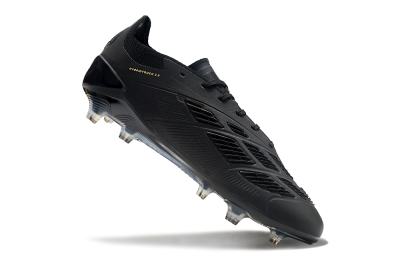 Unisex Adidas Predator Elite 24 FG Football Boots - Black/Gold/Blue