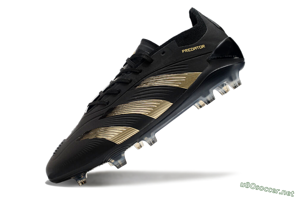 Unisex Adidas Predator Elite 24 FG Football Boots - Black/Gold/Blue 5