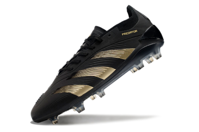 Unisex Adidas Predator Elite 24 FG Football Boots - Black/Gold/Blue