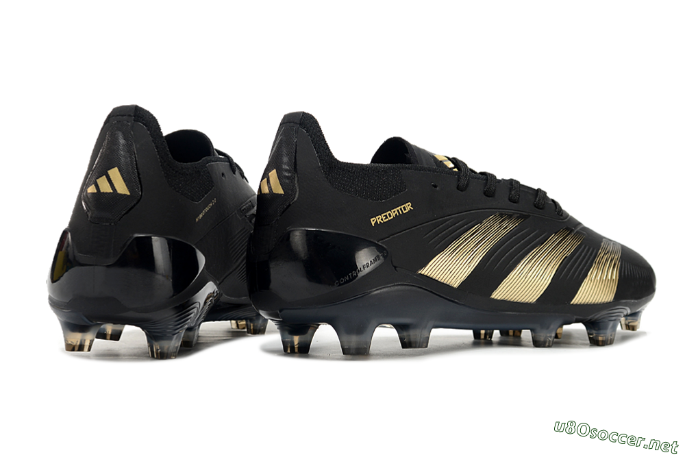 Unisex Adidas Predator Elite 24 FG Football Boots - Black/Gold/Blue 6