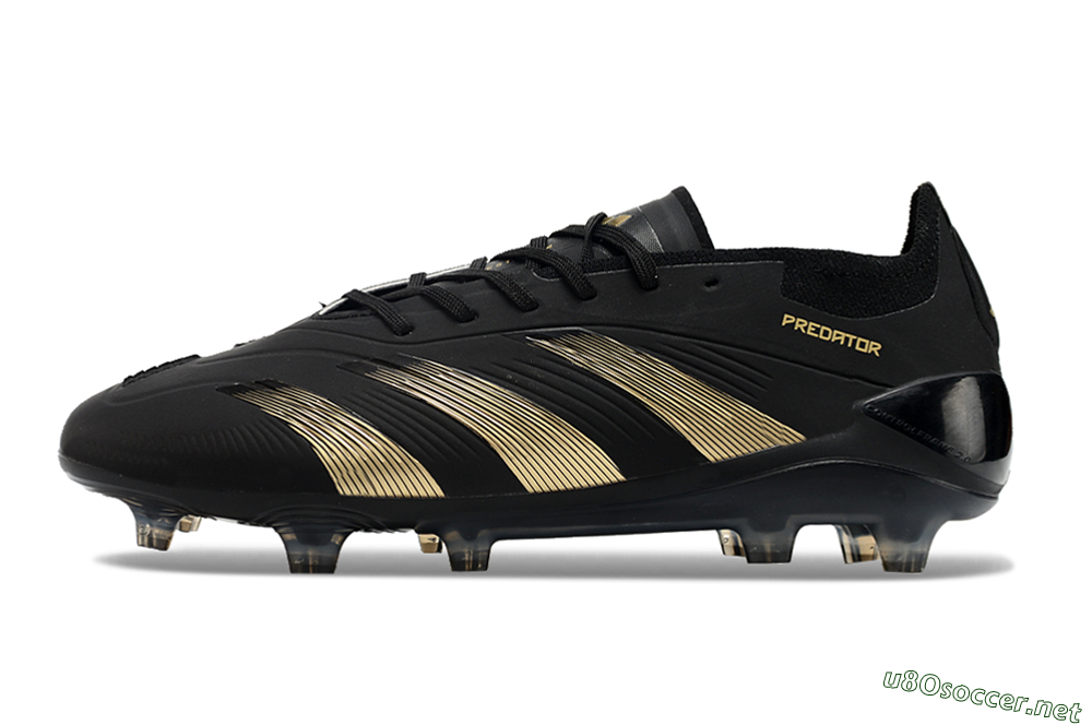 Unisex Adidas Predator Elite 24 FG Football Boots - Black/Gold/Blue 0