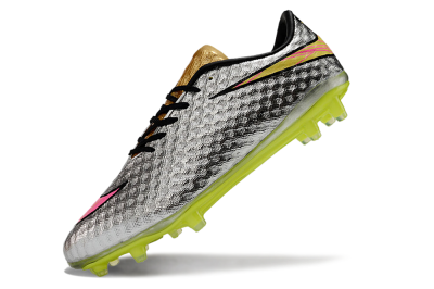 Men's Neymar x Nike Hypervenom Phantom Liquid Diamond FG Football Boots - Silver/Yellow/Pink/Gold