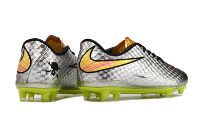 Men's Neymar x Nike Hypervenom Phantom Liquid Diamond FG Football Boots - Silver/Yellow/Pink/Gold