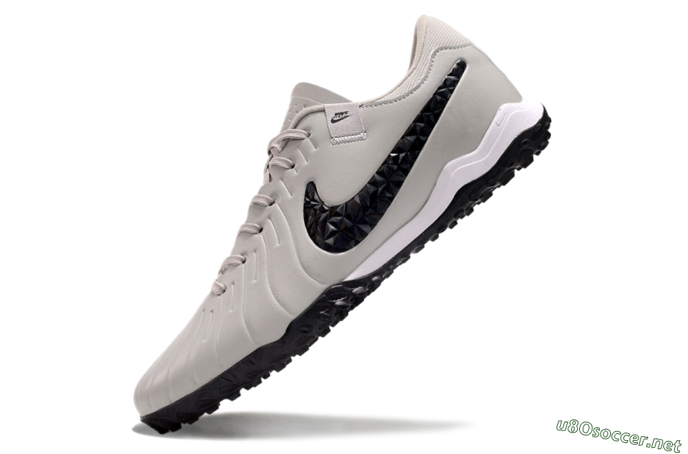 Men's Nike Tiempo Legend 10 Pro TF Football Shoes - Beige/Black/White 5