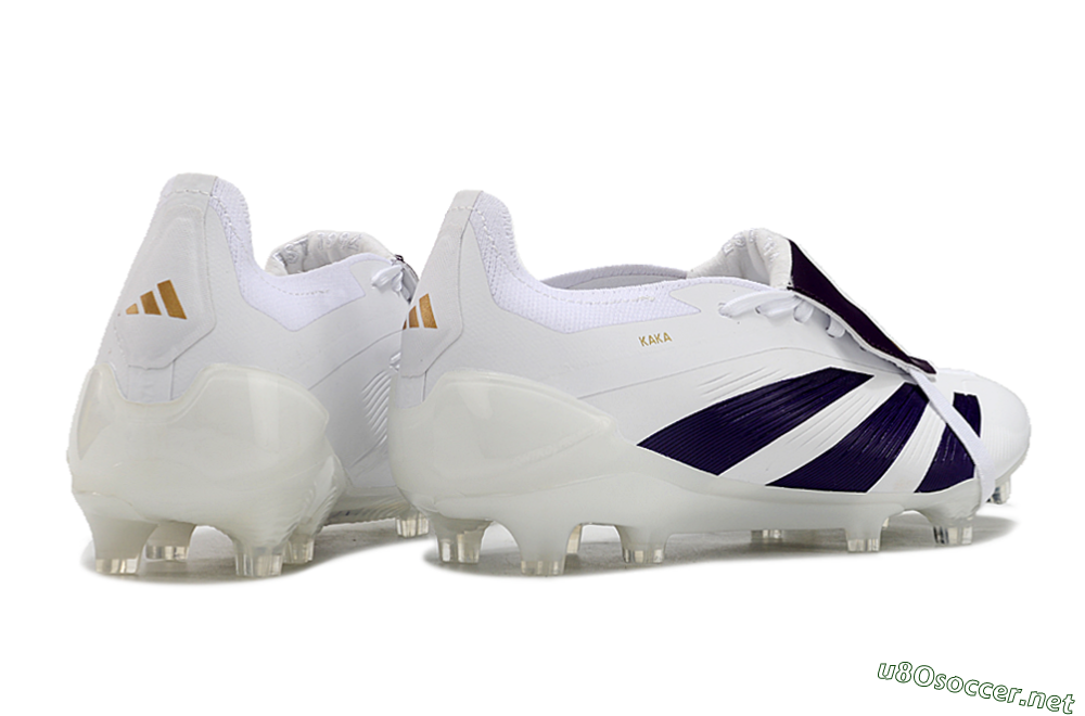 Men's Adidas Predator Elite Foldover Tongue FG Football Boots - White/Black/Gold 6