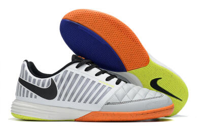 Unisex Nike Lunar Gato 2 IC Football Shoes - White/Silver/Black