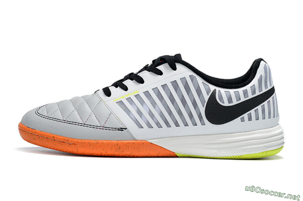 Unisex Nike Lunar Gato 2 IC Football Shoes - White/Silver/Black 0