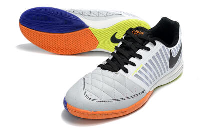 Unisex Nike Lunar Gato 2 IC Football Shoes - White/Silver/Black