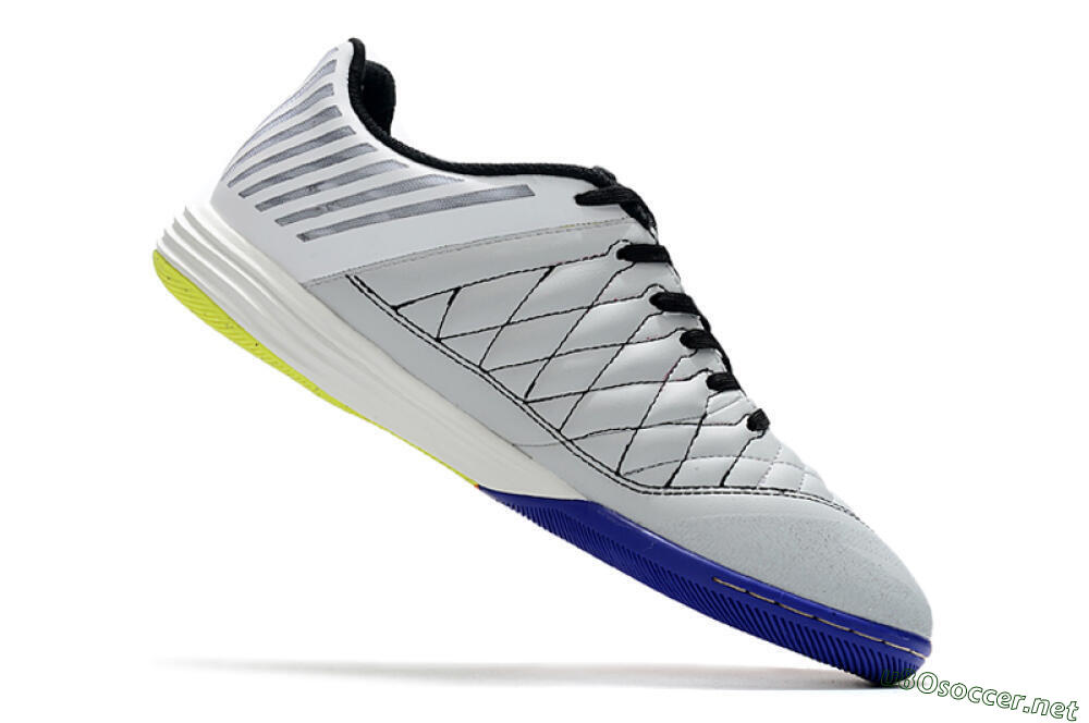Unisex Nike Lunar Gato 2 IC Football Shoes - White/Silver/Black 4