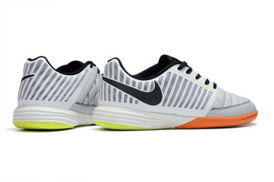 Unisex Nike Lunar Gato 2 IC Football Shoes - White/Silver/Black