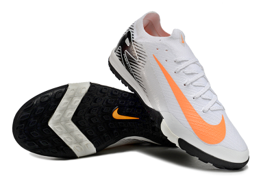 Men's Nike Air Zoom Mercurial Vapor 16 Elite TF Football Shoes - White/Black/Orange