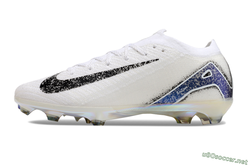 Men's Nike Air Zoom Mercurial Vapor 16 Elite FG Football Boots - White/Black/Blue/Gold 0