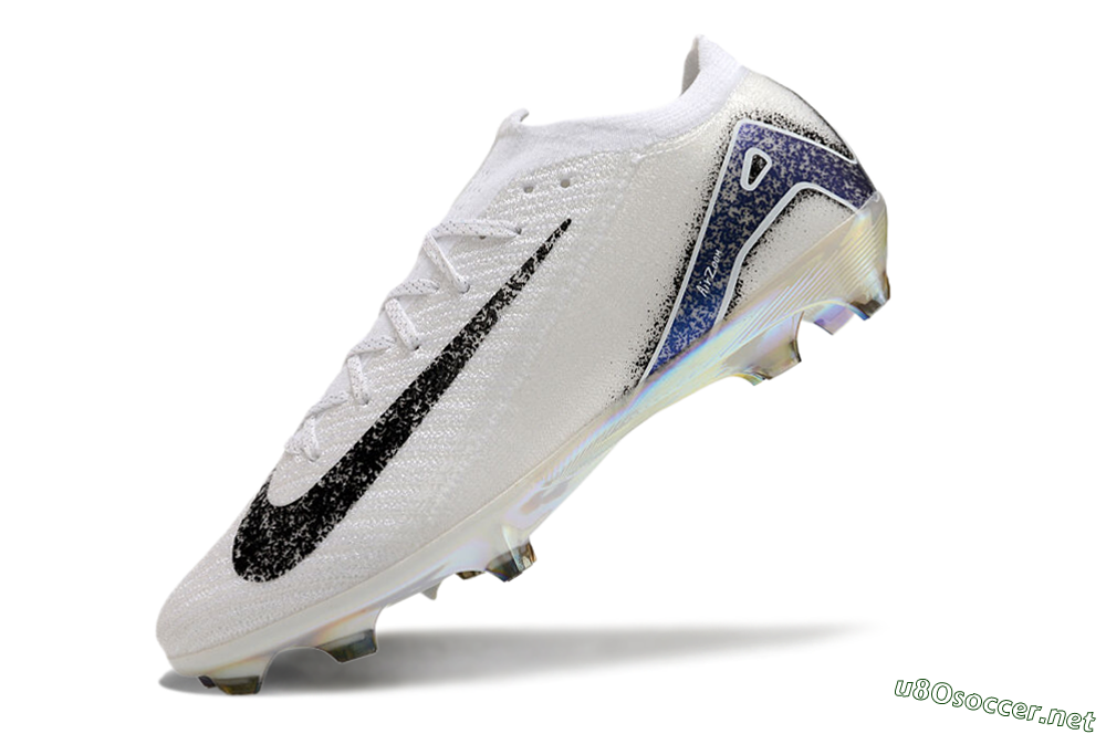 Men's Nike Air Zoom Mercurial Vapor 16 Elite FG Football Boots - White/Black/Blue/Gold 4