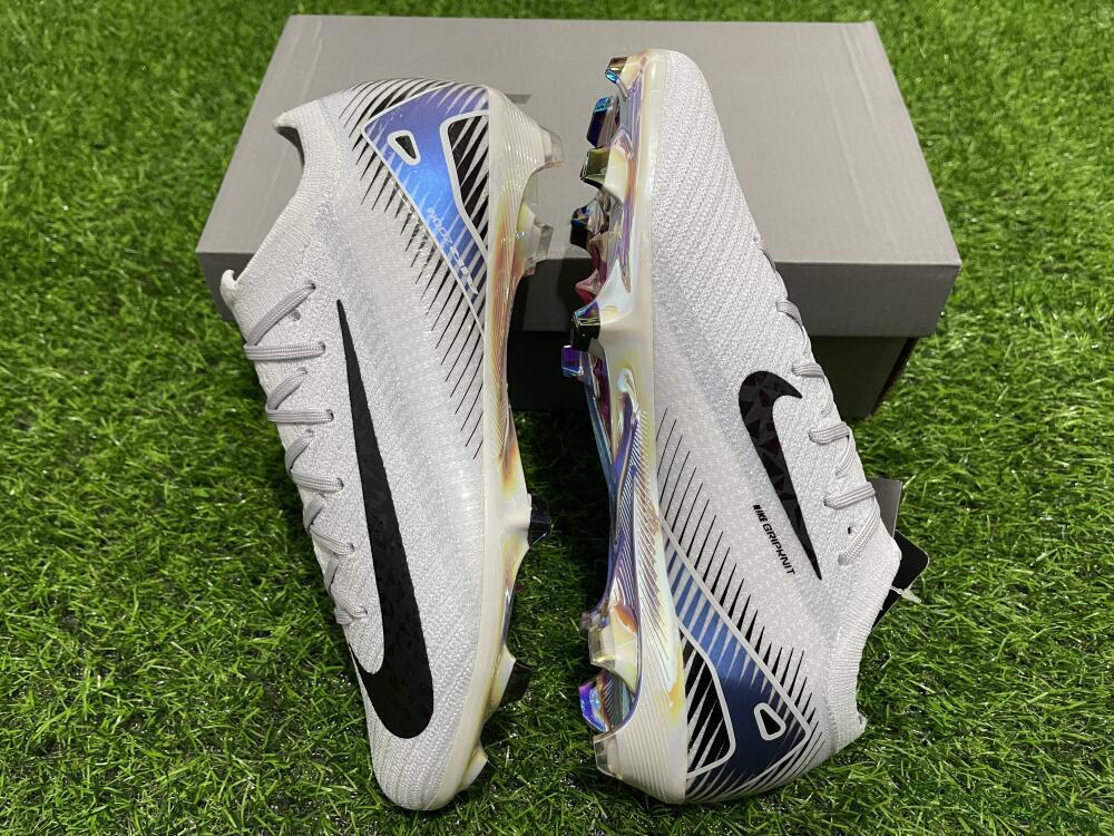 Men's Nike Air Zoom Mercurial Vapor 16 Elite FG Football Boots - White/Black/Blue/Gold