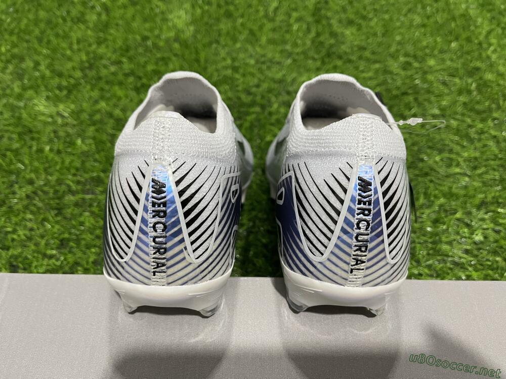 Men's Nike Air Zoom Mercurial Vapor 16 Elite FG Football Boots - White/Black/Blue/Gold