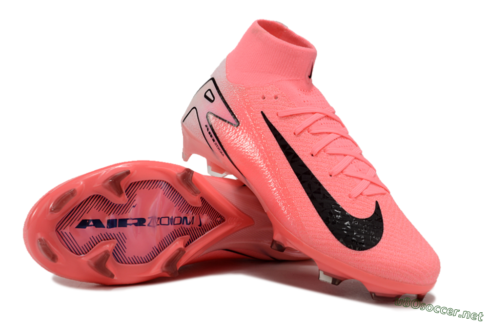 Men's Nike Air Zoom Mercurial Superfly 10 FG Football Boots - Pink/White/Black 3