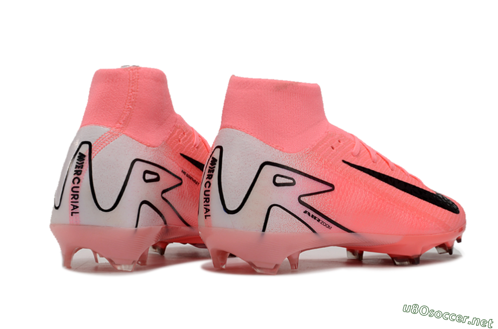 Men's Nike Air Zoom Mercurial Superfly 10 FG Football Boots - Pink/White/Black 6