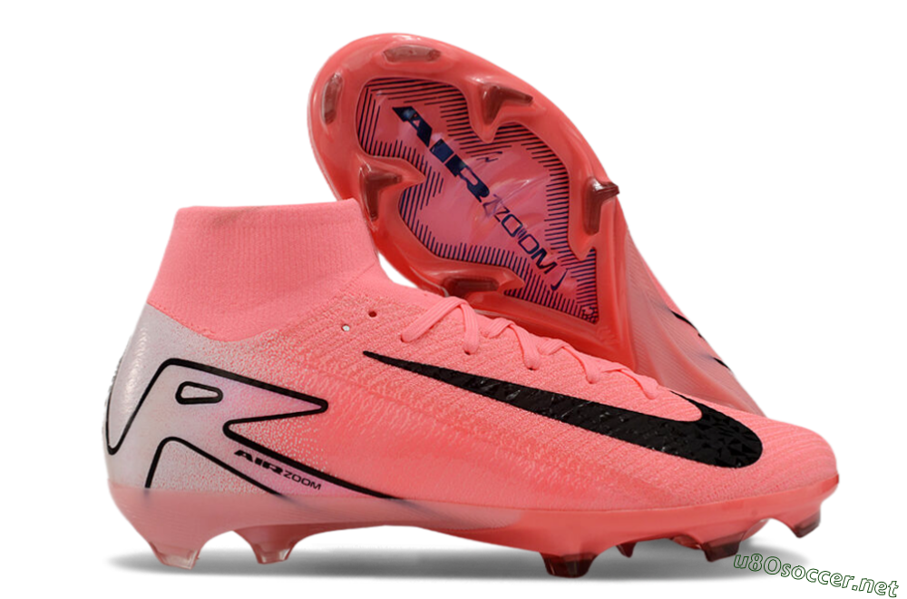 Men's Nike Air Zoom Mercurial Superfly 10 FG Football Boots - Pink/White/Black 2