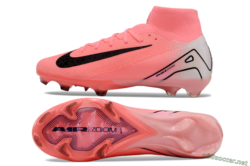 Men's Nike Air Zoom Mercurial Superfly 10 FG Football Boots - Pink/White/Black 1