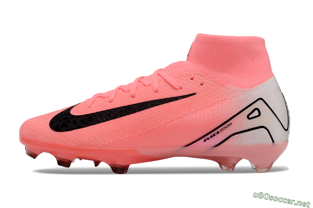 Men's Nike Air Zoom Mercurial Superfly 10 FG Football Boots - Pink/White/Black 0