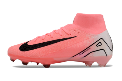 Men's Nike Air Zoom Mercurial Superfly 10 FG Football Boots - Pink/White/Black