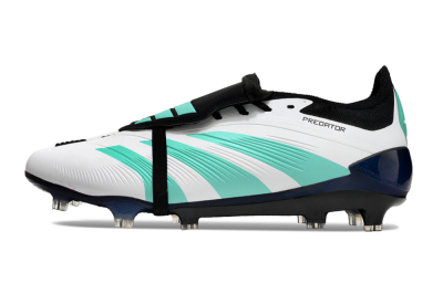 Men's Adidas Predator Elite Foldover Tongue FG Football Boots - White/Jade/Black