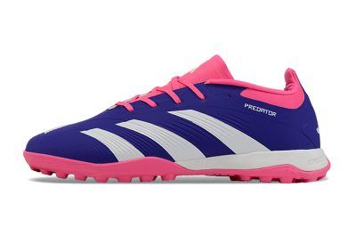 Unisex Adidas Predator 24 Elite TF Football Shoes - Blue/White/Pink