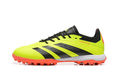 Men's Adidas Predator 24 Elite TF Football Shoes - Yellow/Black/Red