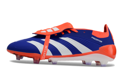 Unisex Adidas Predator Elite Foldover Tongue FG Football Boots - Blue/White/Red