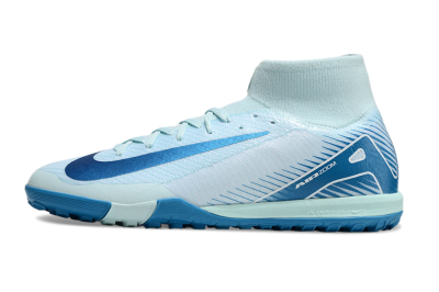 Men's Nike Air Zoom Mercurial Superfly 10 Elite TF Football Shoes - Jade/Blue/White