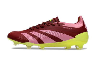Men's Adidas Predator 24 Elite FG Football Boots - Red/Pink/Yellow