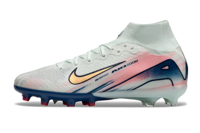 Unisex Nike Air Zoom Mercurial Superfly 10 Elite AG Football Boots - Jade/Yellow/Pink/Blue