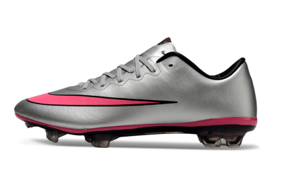 Men's Nike Mercurial Vapor 10 Elite FG Football Boots - Sliver/Pink/Black