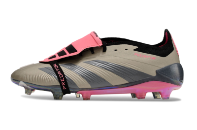 Men's Adidas Predator Elite Foldover Tongue FG Football Boots - Pink/Black/Silver/Gold