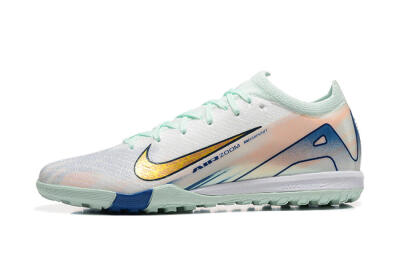 Men's Nike Air Zoom Mercurial Vapor 16 Elite TF Football Shoes - Jade/Blue/Gold