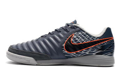 Men's Nike Tiempo Ligera 4 IC Football Shoes - Grey/Red/Black