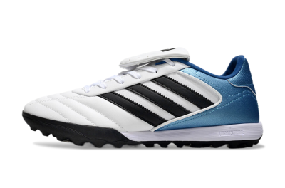 Men's Adidas Copa Gloro 2 TF Football Shoes - White/Black/Blue