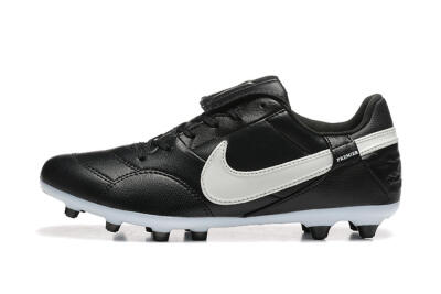 Men's Nike The Premier 3 FG Football Boots - Black/Beige/White