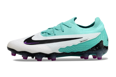 Unisex Nike Phantom GX Elite AG Football Boots - White/Black/Jade/Purple