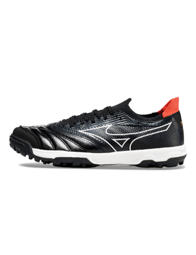 Men's Mizuno Morelia Neo Sala TF Football Shoes - Black/White/Red