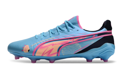 Men's Puma Ultra Ultimate FG Football Boots - Blue/Pink/Black