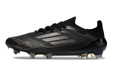 Men's Adidas F50 Elite FG Football Boots - Black/Silver/Gold
