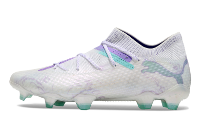 Men's Puma Future Ultimate FG Football Boots - White/Purple/Jade