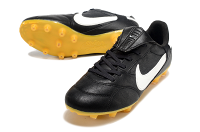 Men's Nike The Premier 3 FG Football Boots - Black/White/Yellow