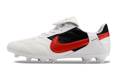 Men's Nike The Premier 3 FG Football Boots - Beige/Red/Black