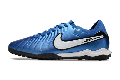 Unisex Nike Tiempo Legend 10 Elite TF Football Shoes - Blue/White/Black